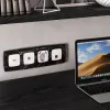 Комплект механизма компьютерной розетки Ambrella Volt RJ-45 (8P8C) CAT6A экранированной с автоматической защитной шторкой OMEGA MO212005 Жемчуг QUANT (OP2120, VM185) MO212005 - 1