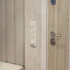 Комплект механизма 2-клавишного перекрестного выключателя Ambrella Volt 10A-250V OMEGA MO303030 Бежевый глянец QUANT (OP3030, VM125) MO303030 - 3