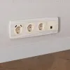 Комплект механизма компьютерной розетки Ambrella Volt RJ-45 (8P8C) CAT6A экранированной с автоматической защитной шторкой OMEGA MO332005 Бежевый матовый QUANT (OP3320, VM185) MO332005 - 3
