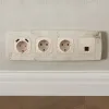 Комплект механизма компьютерной розетки Ambrella Volt RJ-45 (8P8C) CAT6A экранированной с автоматической защитной шторкой OMEGA MO332005 Бежевый матовый QUANT (OP3320, VM185) MO332005 - 1