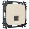Комплект механизма компьютерной розетки Ambrella Volt RJ-45 (8P8C) CAT6A экранированной с автоматической защитной шторкой OMEGA MO332005 Бежевый матовый QUANT (OP3320, VM185) MO332005 - 7