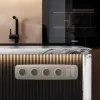 Комплект механизма 2-клавишного перекрестного выключателя Ambrella Volt 10A-250V OMEGA MO363030 Серо-бежевый матовый QUANT (OP3630, VM125) MO363030 - 1