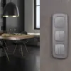 Комплект механизма 2-клавишного перекрестного выключателя Ambrella Volt 10A-250V OMEGA MO503030 Сталь матовый QUANT (OP5030, VM125) MO503030 - 1