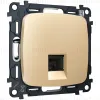 Комплект механизма компьютерной розетки Ambrella Volt RJ-45 (8P8C) CAT6A экранированной с автоматической защитной шторкой OMEGA MO612005 Шампань QUANT (OP6120, VM185) MO612005 - 5