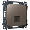 Комплект механизма компьютерной розетки Ambrella Volt RJ-45 (8P8C) CAT6A экранированной с автоматической защитной шторкой OMEGA MO642005 Темная бронза матовый QUANT (OP6420, VM185) MO642005 - 5