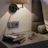 Комплект механизма 2-клавишного перекрестного выключателя Ambrella Volt 10A-250V OMEGA MO653030 Антрацит серый QUANT (OP6530, VM125) MO653030 - 1