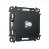 Комплект механизма TV розетки Ambrella Volt SAT 5-2400MHz 3.5dB OMEGA MO913050 Графит soft touch QUANT (OP9130, VM215) MO913050 - 3