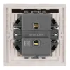 Выключатель 1-клавишный c индикатором (механизм) Stekker Мия 250В 10А RSW10-3101-08 пудровый жемчуг 50475 50475 - 5