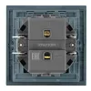 Выключатель 1-клавишный самовозвратный (механизм) Stekker Мия 250В 10А RSW10-3112-05 черный бархат 50574 50574 - 5