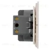 Выключатель 2-клавишный c индикатором (механизм) Stekker Мия 250В 10А RSW10-3102-10 пудровый жемчуг 50476 50476 - 3