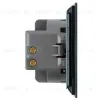 Переключатель 1-клавишный (механизм) Stekker Мия 250В 10A RSW10-3105-05 черный бархат 50447 50447 - 3