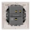 Переключатель 1-клавишный (механизм) Stekker Мия 250В 10A RSW10-3105-08 пудровый жемчуг 50477 50477 - 5