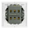 Переключатель 2-клавишный (механизм) Stekker Мия 250В 10А RSW10-3107-01 белая магнолия 50434 50434 - 5
