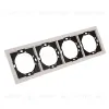 Рамка 4-местная Stekker Мия PFR00-3004-08 пудровый жемчуг 50489 50489 - 2