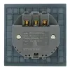 Розетка 1-местная з/ш с/з 16А + USB + Type C (механизм) Stekker Мия 250В 20W RST16-3119-05 черный бархат 50452 50452 - 5