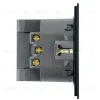 Розетка 1-местная з/ш с/з 16А + USB + Type C (механизм) Stekker Мия 250В 20W RST16-3119-05 черный бархат 50452 50452 - 3