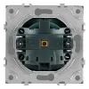 Розетка 1-местная с з/ш с/з (механизм) СЗК Stekker Эмили 250В 16А RST16-5110-10ZK платиново-серый soft touch 50243 50243 - 5