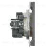 Розетка 1-местная с з/ш с/з (механизм) СЗК Stekker Эмили 250В 16А RST16-5110-10ZK платиново-серый soft touch 50243 50243 - 3