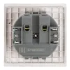 Розетка 1-местная с защитной шторкой (механизм) Stekker б/з Мия 250В 16А RST16-3109-08 пудровый жемчуг 50483 50483 - 5