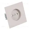 Розетка 1-местная с защитной шторкой (механизм) Stekker б/з Мия 250В 16А RST16-3109-08 пудровый жемчуг 50483 50483 - 2