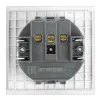 Розетка 1-местная с защитной шторкой с/з (механизм) Stekker Мия 250В 16А RST16-3110-01 белая магнолия 50440 50440 - 5