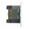 Розетка 1-местная с защитной шторкой с/з (механизм) Stekker Мия 250В 16А RST16-3110-01 белая магнолия 50440 50440 - 3