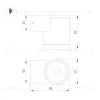 Уличный настенный светильник Arlight LGD-RAY-WALL-R65-9W Day4000 (GR, 23 deg, 230V) (IP65 Металл) 044852(1) 044852(1) - 5