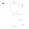 Настольная лампа Arlight SP-ORNELLA-TAB-L290-R125-6W Warm3200-MIX (BR, 300 deg, 230V, TOUCH-DIMM) (IP20 Металл) 059534 059534 - 2