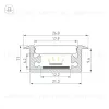 Профиль Arlight FLOOR27-H11-F-2000 ANOD (Алюминий) 060247 060247 - 3