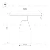 Настольная лампа Arlight SP-CROOD-TAB-R22.5x24-7W Warm3200-MIX (BG-BG, 140 deg, 230V) (IP20, Травертин) 061770 061770 - 2