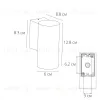 Уличный настенный светильник Arte Lamp Torcular A1307AL-1BK A1307AL-1BK - 6