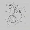 Трековый магнитный светильник Maytoni Technical Focus Led Exility X TR243-4-12WTW-DD2-B TR243-4-12WTW-DD2-B - 12