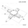 Коннектор для однофазного шинопровода Favourite Practica 2201-CB-004 2201-CB-004 - 2
