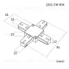 Коннектор для однофазного шинопровода Favourite Practica 2201-CW-004 2201-CW-004 - 2