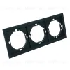 Рамка 3-местная Stekker Мия PFR00-3003-05 черный бархат 50463 50463 - 2