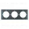 Рамка 3-местная Stekker Мия PFR00-3003-05 черный бархат 50463 50463 - 3