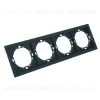 Рамка 4-местная Stekker Мия PFR00-3004-05 черный бархат 50464 50464 - 2