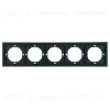 Рамка 5-местная Stekker Мия PFR00-3005-05 черный бархат 50465 50465 - 1