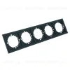 Рамка 5-местная Stekker Мия PFR00-3005-05 черный бархат 50465 50465 - 2