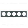 Рамка 5-местная Stekker Мия PFR00-3005-05 черный бархат 50465 50465 - 3