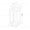 Уличный настенный светильник Elektrostandard Frame 1527 TECHNO LED черный 4690389219108 a072090 4690389219108 - 4