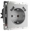 Розетка с заземлением, шторками и USBх2 Werkel W1171506 4690389164774 a050886 4690389164774 - 1