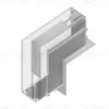 Коннектор угловой внутренний для встраиваемого шинопровода под ГКЛ 9,5 Ambrella Light Magnetic Standard GL3362-9.5 GL3362-9.5 - 2