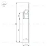 Профиль-плинтус для светодиодных лент и линеек Arlight ARH-PLINTUS-50-FANTOM-3000 RAL7044 (Алюминий) 041776 041776 - 2
