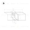 Коннектор угловой для встраиваемого магнитного шинопровода Arlight MAG-MICROCOSM-CON-FDW-L90-INT (BK) (IP20 Металл) 051939 051939 - 2