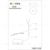 Основание потолочное 1L Mantra Modular Light Florones 9354 9354 - 7