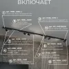 Трековая система со светильниками №5 трехфазная накладная Eldeko (48В, форма - прямая, 3м, 3000K) черная Hesby Lighting HSBL_kompl_E005_NI3B3K HSBL_kompl_E005_NI3B3K - 3
