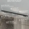 Трековая система со светильниками №4 трехфазная накладная Eldeko (48В, форма - прямая, 2м, 4000K) черная Hesby Lighting HSBL_kompl_E004_NI2B4K HSBL_kompl_E004_NI2B4K - 3