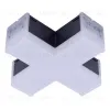 Модульный светильник X-образный Uniel ULO-N11X-12W/6500K IP40 BLACK UL-00013262 ULO-N11X-12W/6500K IP40 BLACK - 1