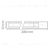 Шинопровод двухконтактный однофазный накладной Barra Lightstar 502025-1 502025-1 - 2